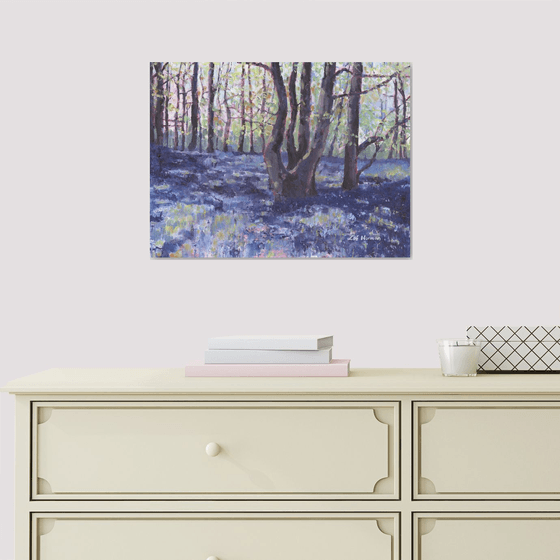 Abstract Bluebell Wood