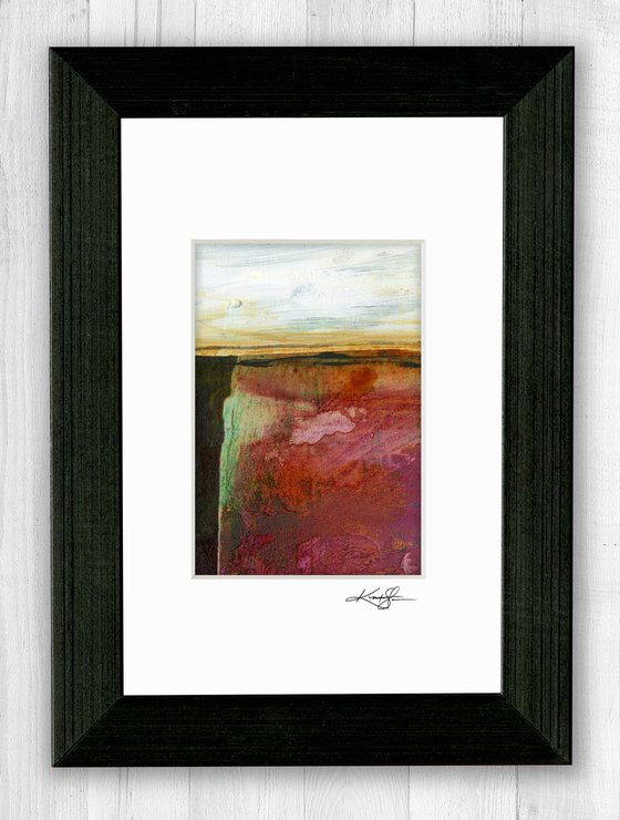 Mystical Land Collection 13 - 3 Textural Landscape Paintings by Kathy Morton Stanion