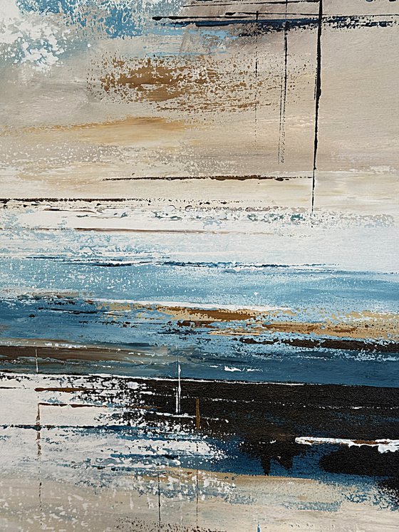 Azure Sandlines-Blue Beige Ochre