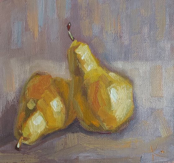 Still-life "Two pears"