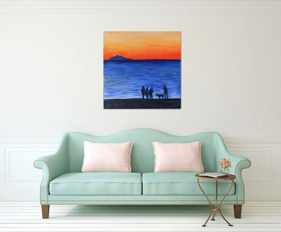 Sunset on the beach