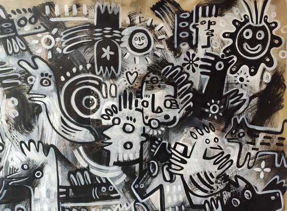 ZOO PARTY OF LIBERATION ___ 120x210cm