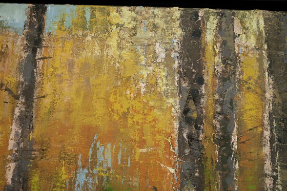 Everglades Cypress Trees 30x30 inch 76x76 cm by Bo Kravchenko