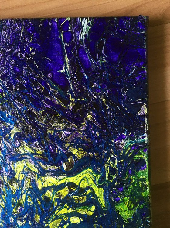 "A Tangled Web We Weave" - Original Abstract PMS Fluid Painting - 16 x 20 inches