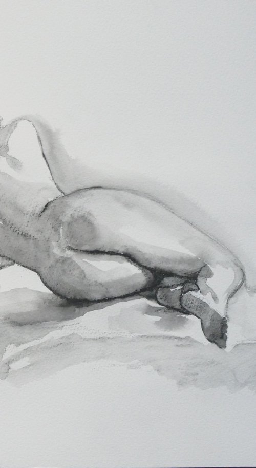 female nude back study by Rory O’Neill