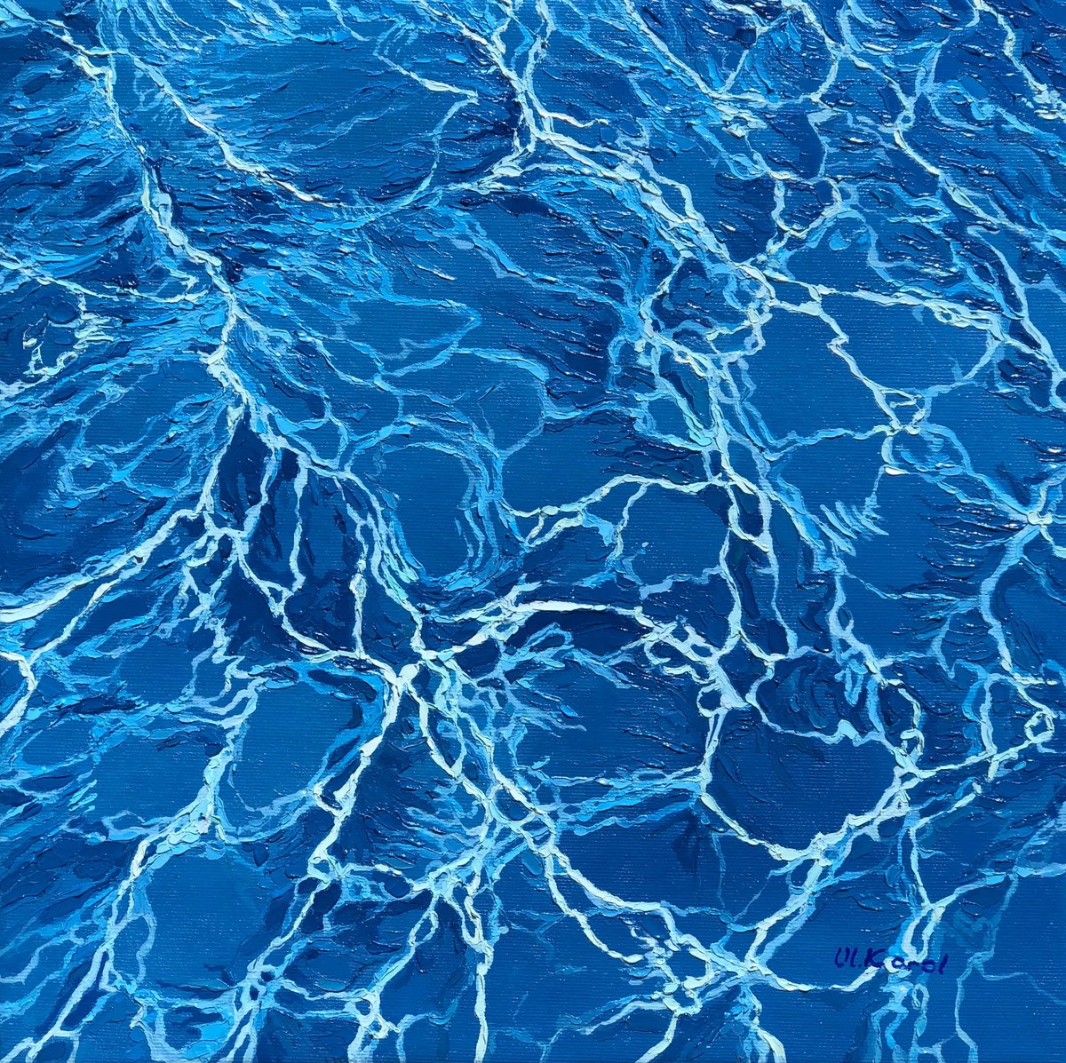 Photorealistic Landscape Oil Painting By Ulyana Korol, 16 X 16", Million Kisses Of The Sun, Original Artwork