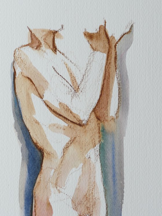 Standing Male nude