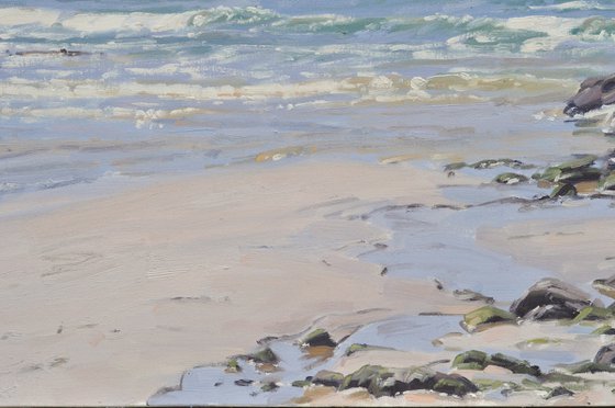 Beach at low tide