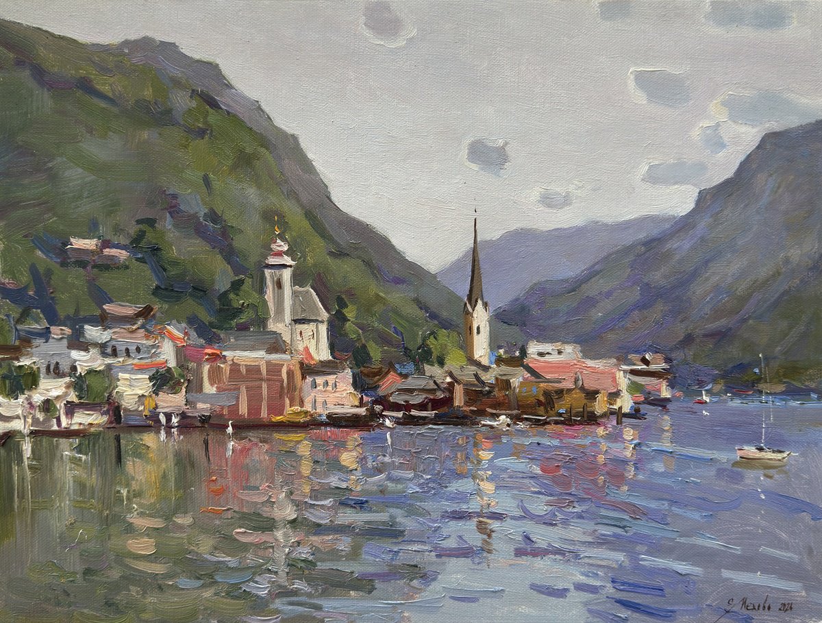 Hallstatt Austria Landscape by Evgeniia Mekhova