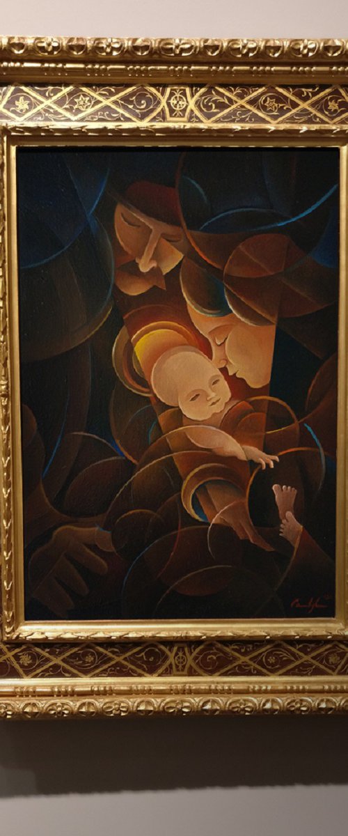"Sagrada familia" - Oil on canvas, 40 x 60 cm - Op.120 (2020) by Martin Cambriglia