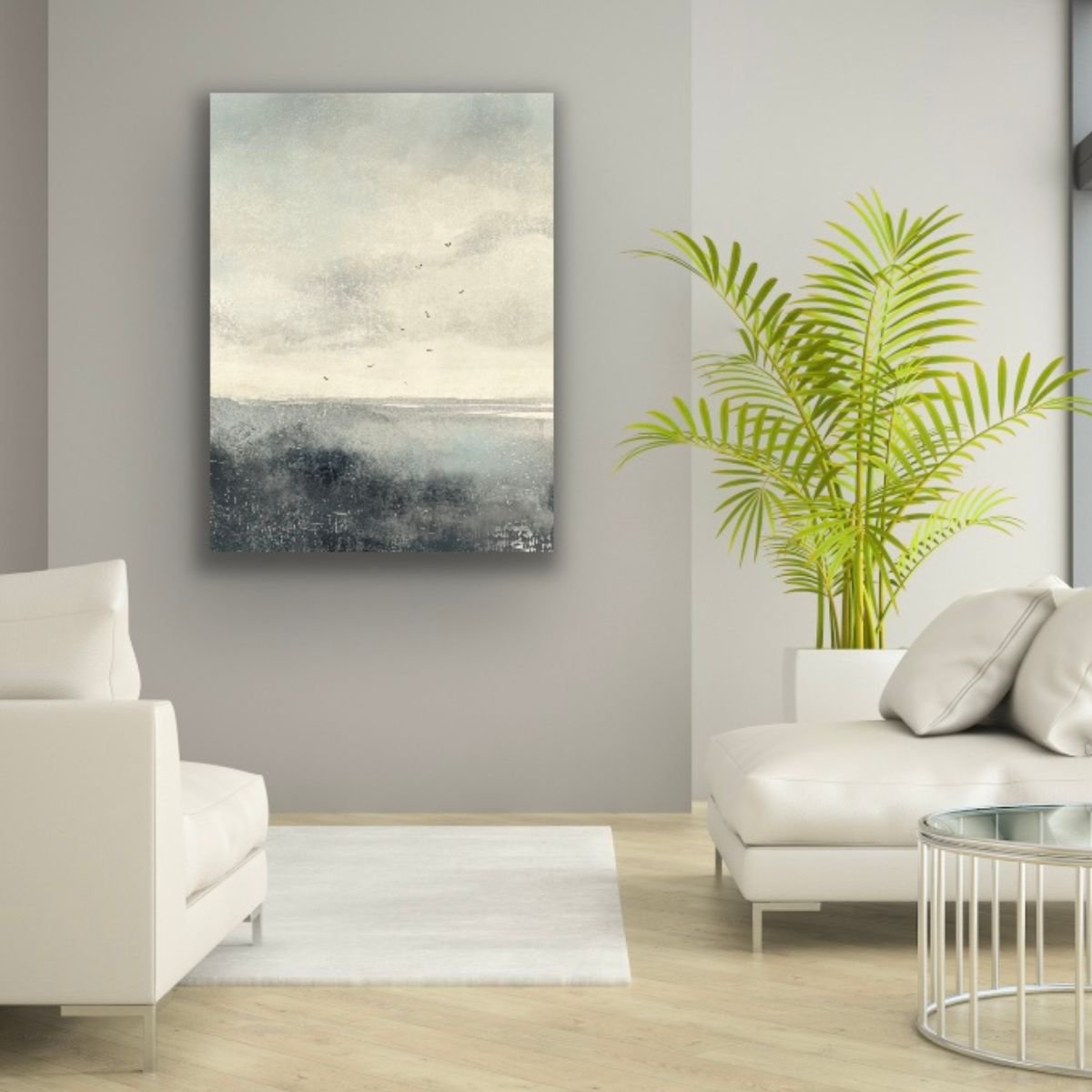 Impressionistic Landscape Giclee Print By Melinda Macdonald, 30 X 45", Echoes Of The Earth, Original Artwork