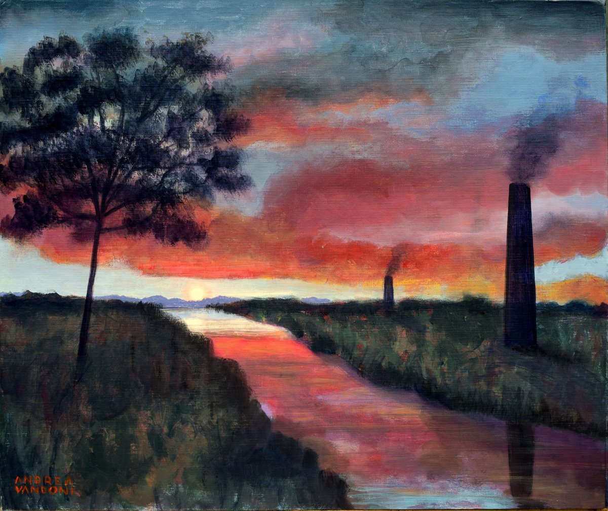  Tramonto Improbabile By Andrea Vandoni, 23 X 20, Artwork For Sale On Artfinder