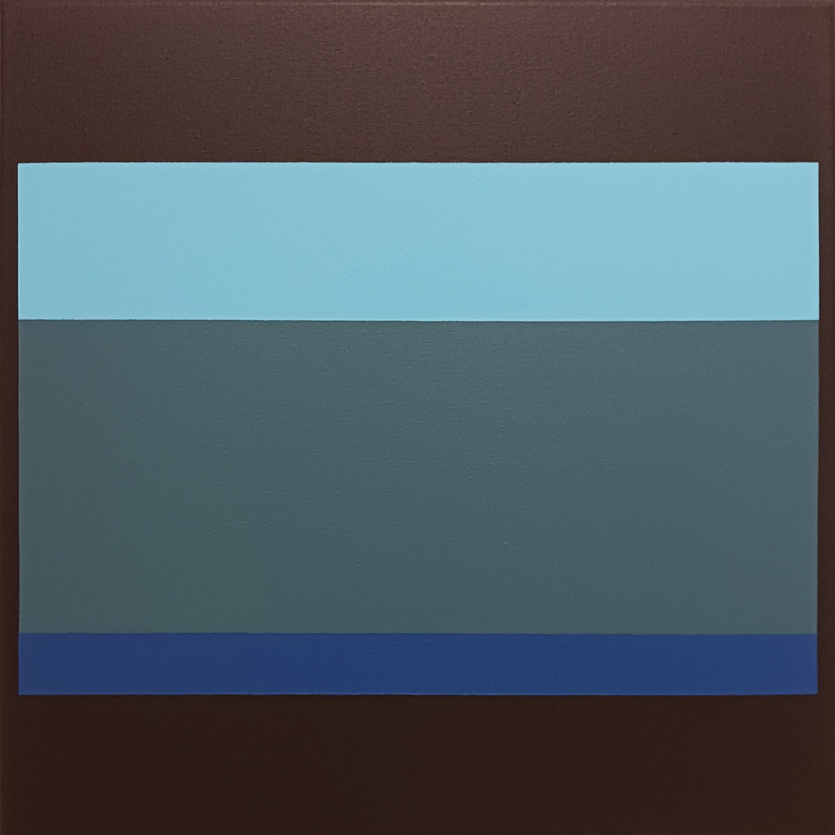 Geometric Abstract Acrylic Painting By Luis Medina, 16 X 16", Sight N3, Original Artwork