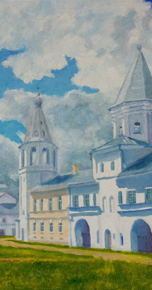 Novgorod, The Great, Church and Gate by Juri Semjonov