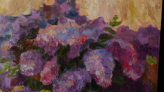 Abstract painting - Lilacs painting #3