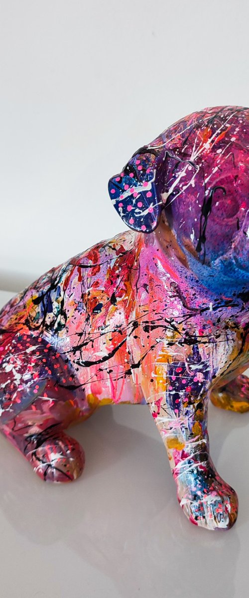 Dog art (bulldog) by ÂME SAUVAGE