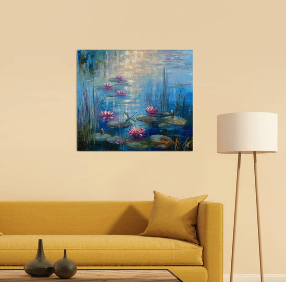 Time to contemplate ... pond, water lilies, Monet