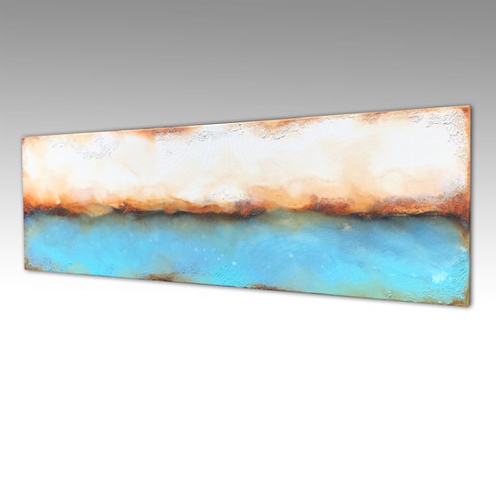 edge of raw blue (150 x 50 cm) Dee Brown