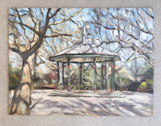 Battersea Park bandstand plein air - London