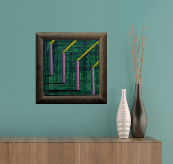 Frame with Abstract Picture