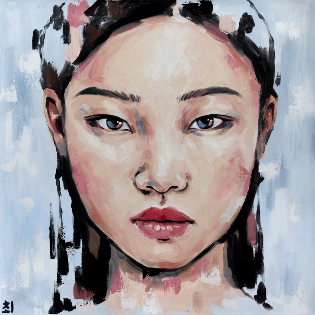 Asian woman portrait by Marina Ogai