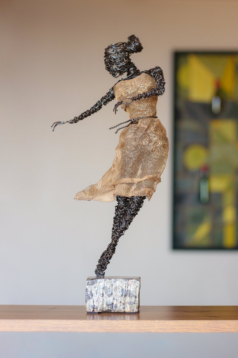 Expressive Sculpture , Carried By The Wind By Karen Axikyan, 8 X 19, Artwork For Sale On Artfinder