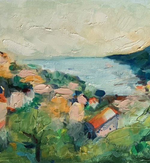 Positano seascape by Olga Pascari