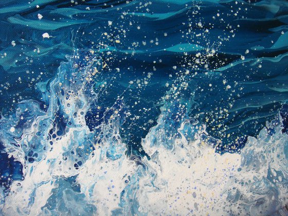 “Ocean waves” Extra Large Painting