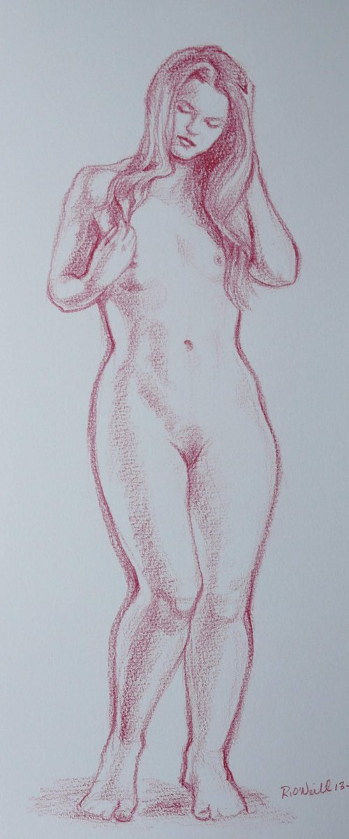 Standing female nude by Rory O’Neill