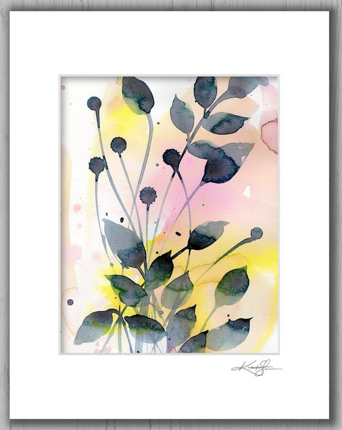 Organic Abstract 201 - Flower Painting by Kathy Morton Stanion by Kathy Morton Stanion