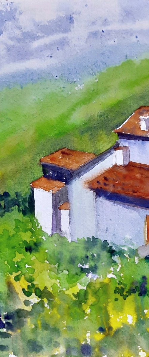 The Tuscan roof tops by Asha Shenoy