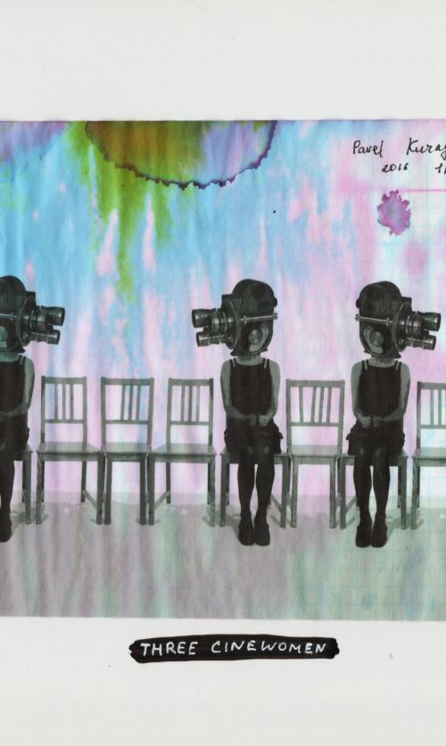 Three Cinewomen by Pavel Kuragin
