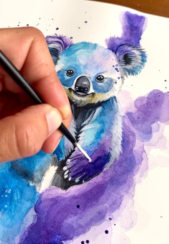 Colourful Koala Bear Painting