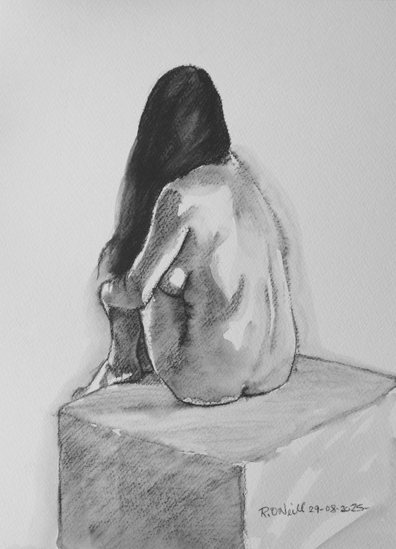 Seated female nude