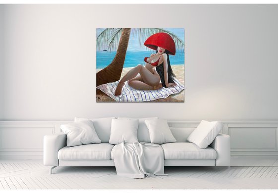 Lady in Red Hat