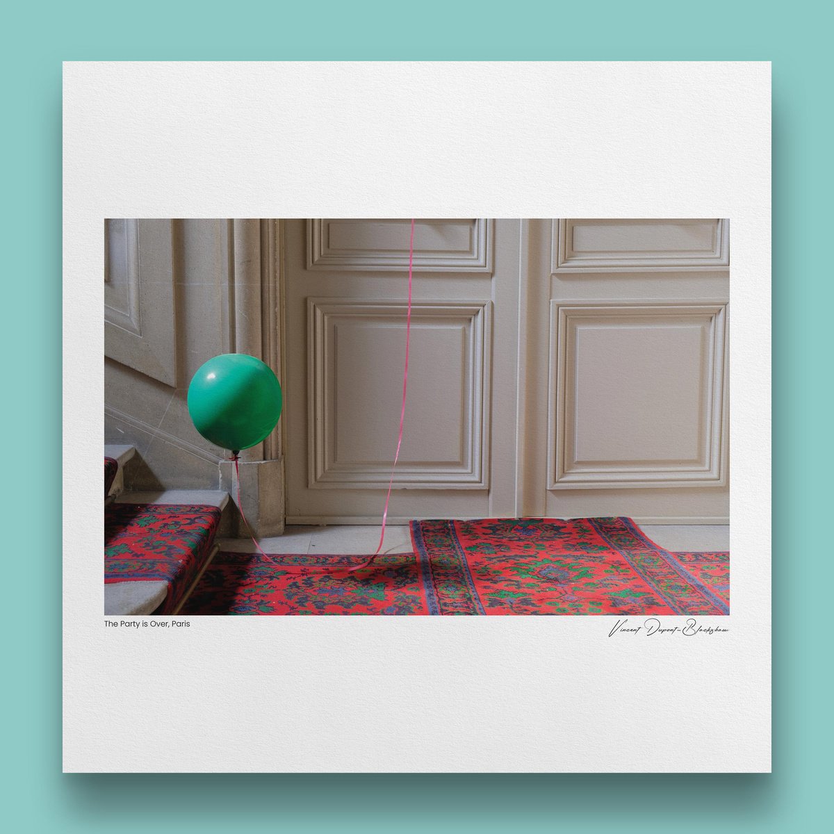 Still Life Photograph By Vincent Dupont-Blackshaw, 20 X 20", The Party Is Over, Original Artwork