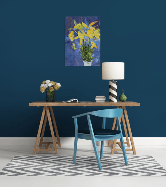 " Yellow lilies "