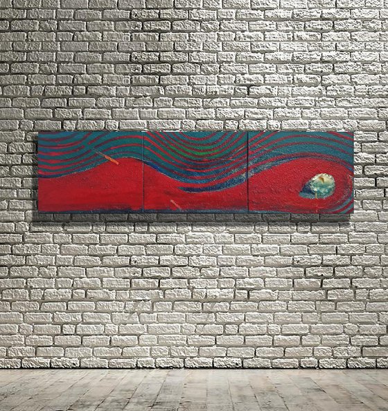 "The moon" polyptych