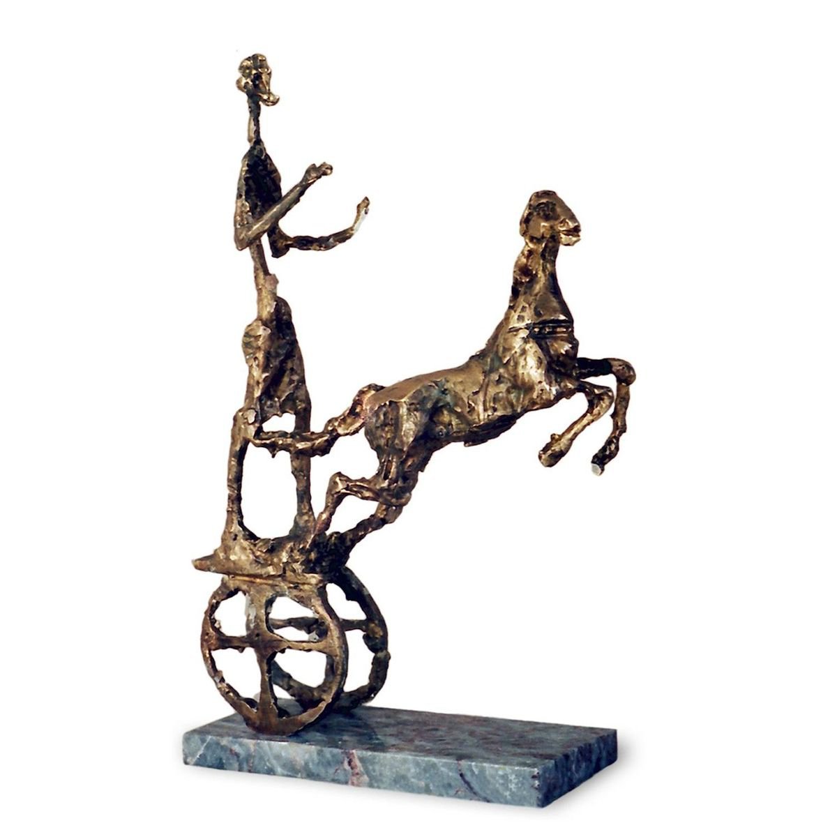 Expressive Sculpture , Chariot Ii By Ivan Minekov, 13 X 20, Artwork For Sale On Artfinder