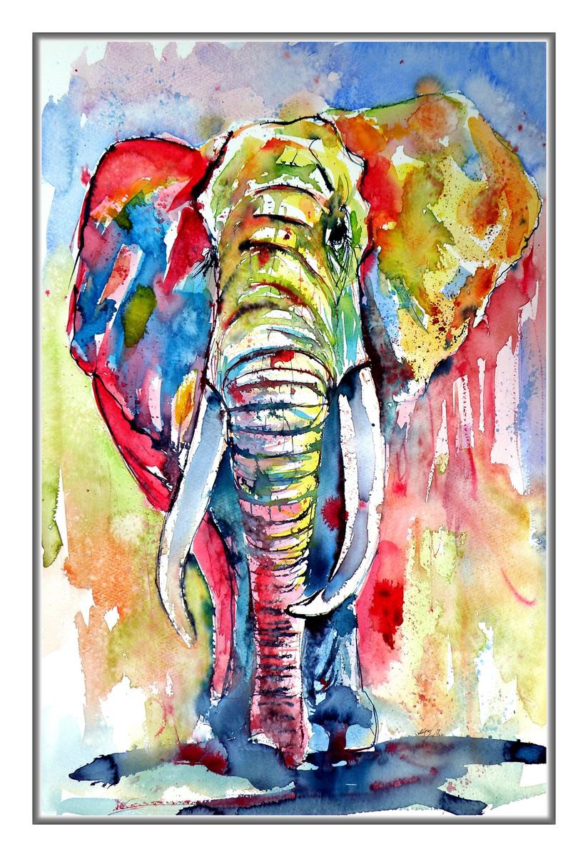 Majestic african elephant | Artfinder