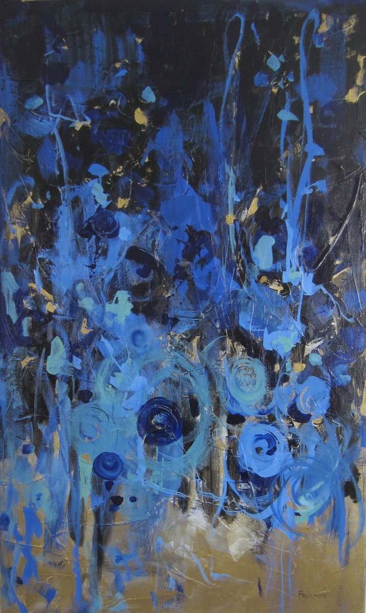 Tranquility in Blue by JOYCE FOURNIER