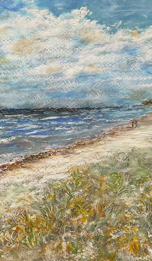 Seashore in Jurmala by Albert Safiullin