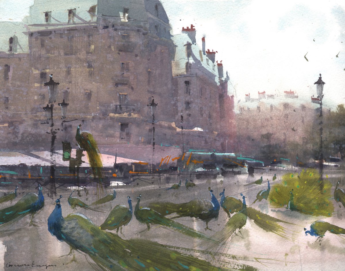 Big traffic in London by Eugeniu Gorean