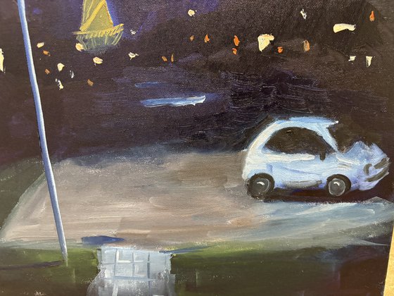 January Night Plein Air