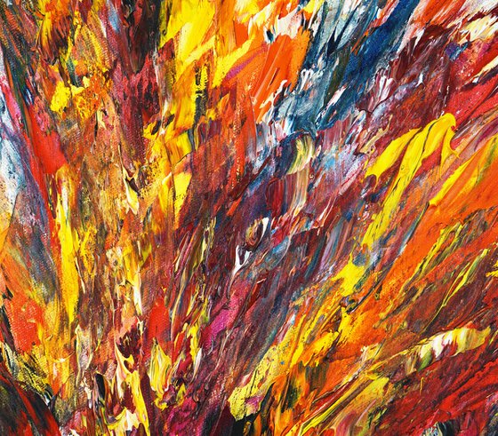 Yellow Red Abstraction D 8