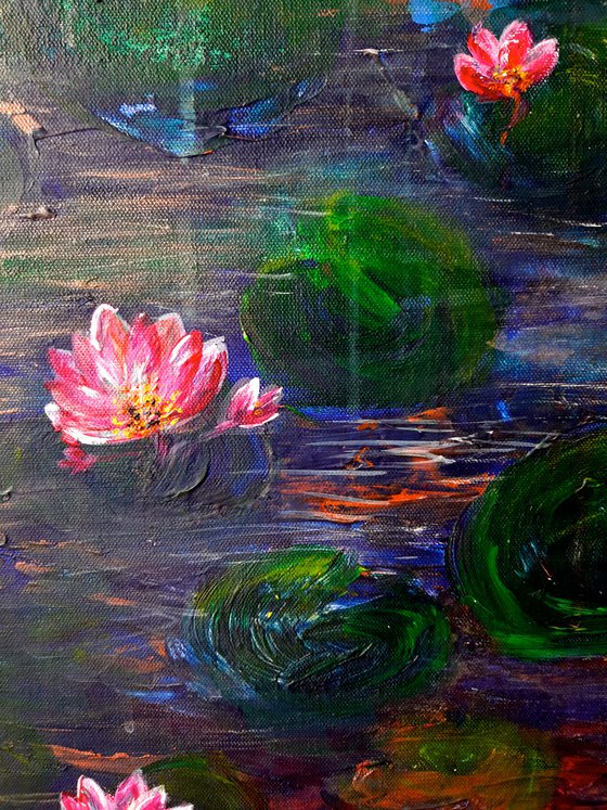 Pink water lilies (2021)