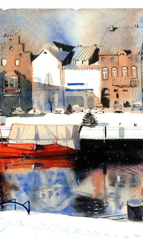 Winter Glow in Husum by Anastasia YOUKKI Mamoshina