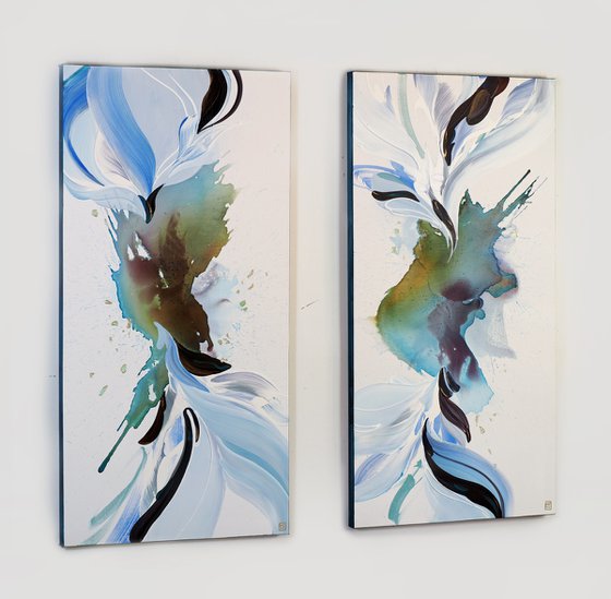 Above The Sky, Below The Sea Diptych