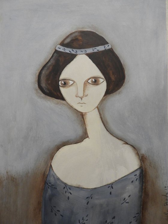 The Lady with a long neck
