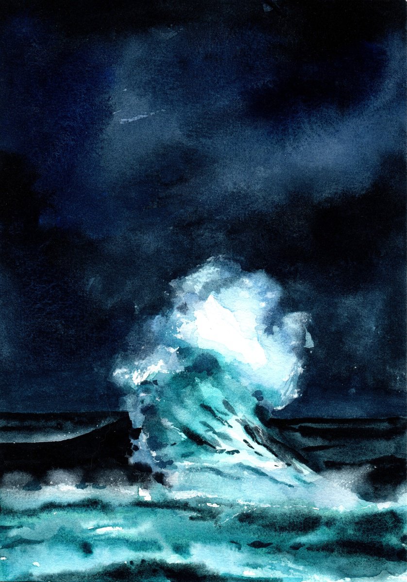 Watercolor wave by Kateryna Somyk